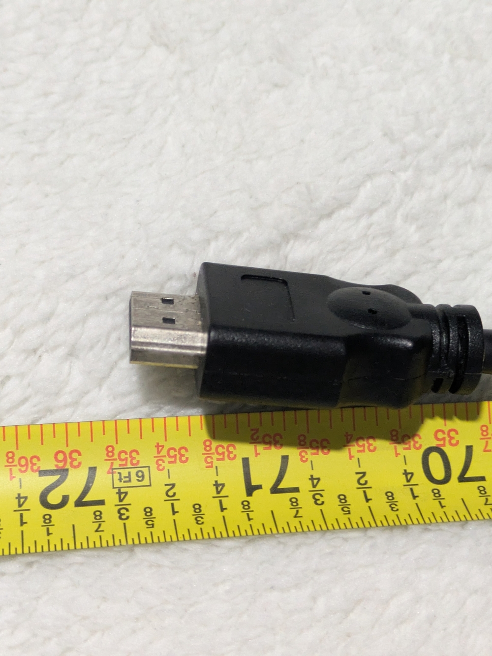 6-Foot Black HDMI Cable - Standard Male to Male - Picture 2 of 4